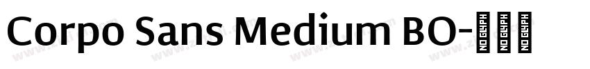 Corpo Sans Medium BO字体转换